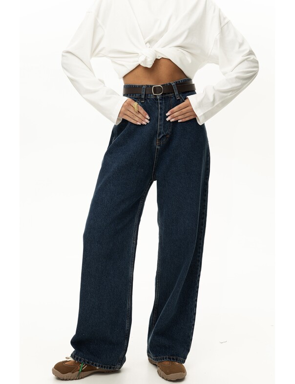 Женские джинсы оверсайз с низкой посадкой Женские джинсы оверсайз с низкой посадкой