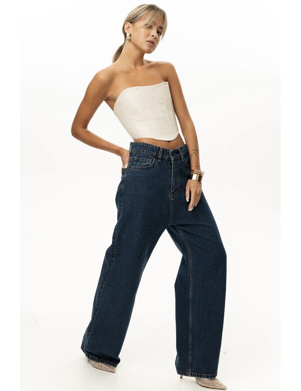 Жіночі джинси оверсайз з низькою посадкою