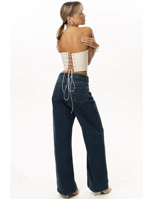 Женские джинсы оверсайз с низкой посадкой Женские джинсы оверсайз с низкой посадкой