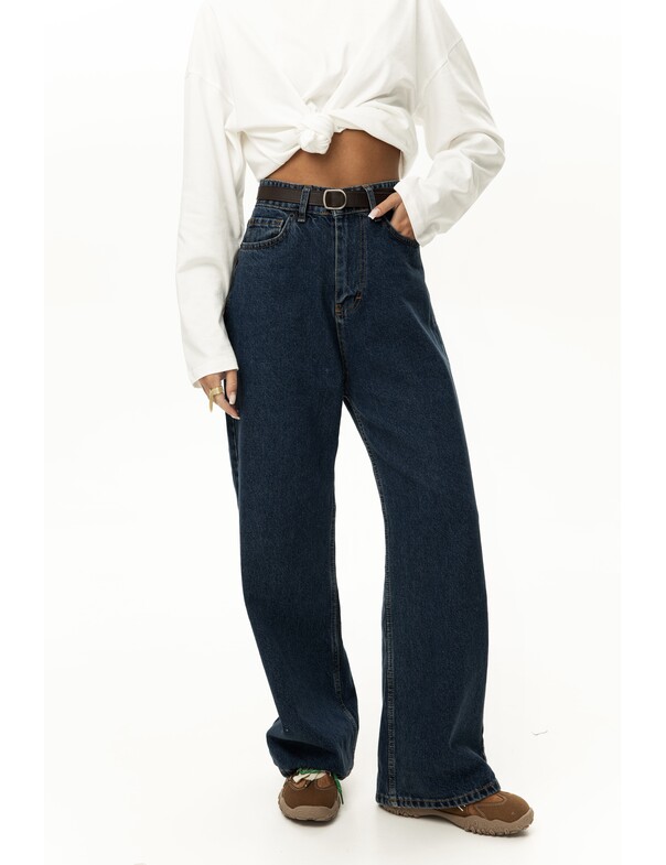 Жіночі джинси оверсайз з низькою посадкою