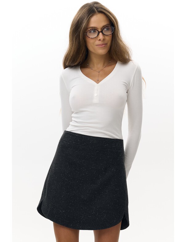 Женский лонгслив с пуговицами Женский лонгслив с пуговицами