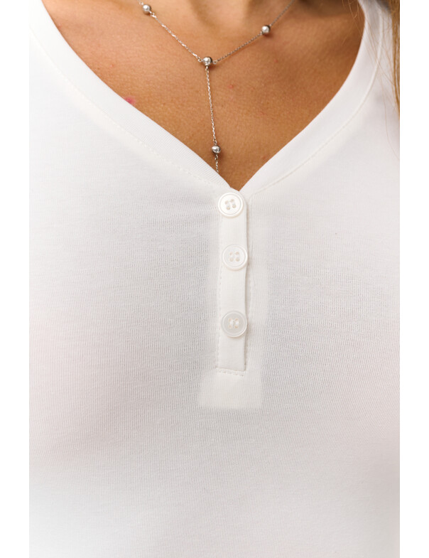 Женский лонгслив с пуговицами Женский лонгслив с пуговицами