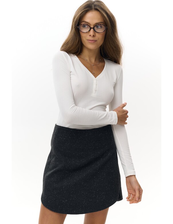 Женский лонгслив с пуговицами Женский лонгслив с пуговицами