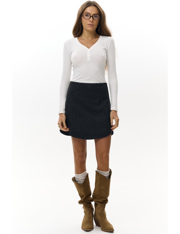 Женский лонгслив с пуговицами Женский лонгслив с пуговицами