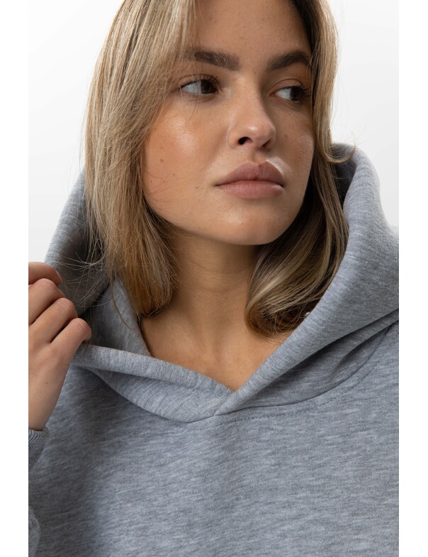 Унисекс оверсайз худи с рельефами на стяжках на флисе