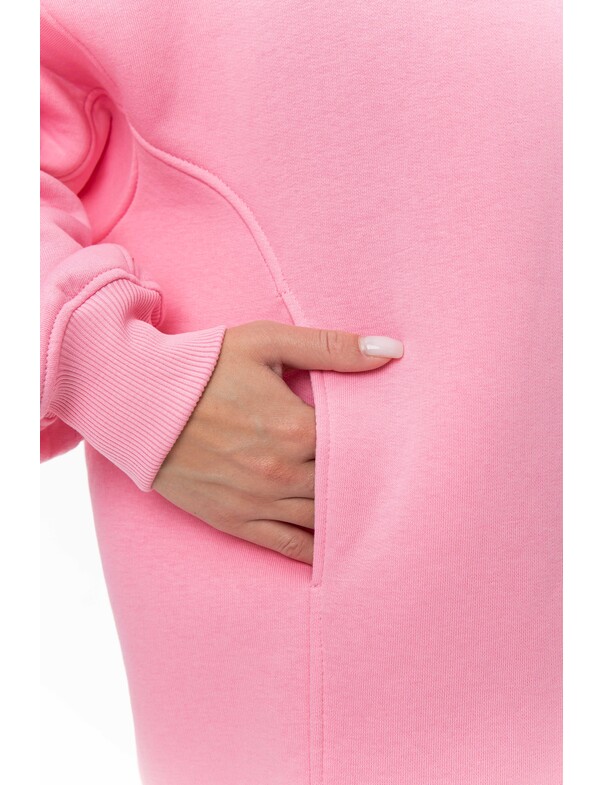 Унисекс оверсайз худи с рельефами на стяжках на флисе