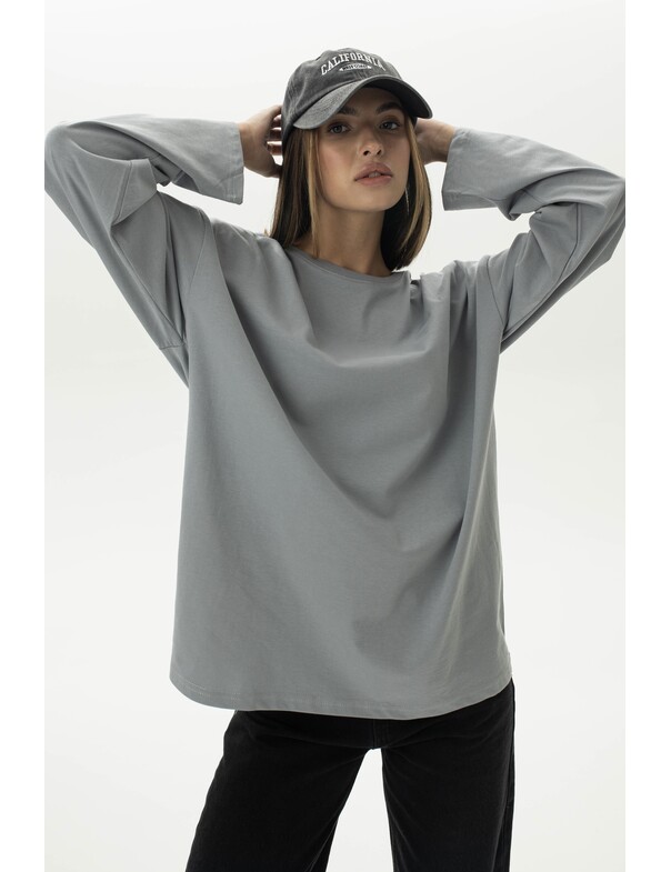 Унісекс лонгслів оверсайз котон