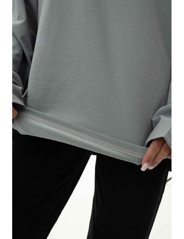 Унісекс лонгслів оверсайз котон