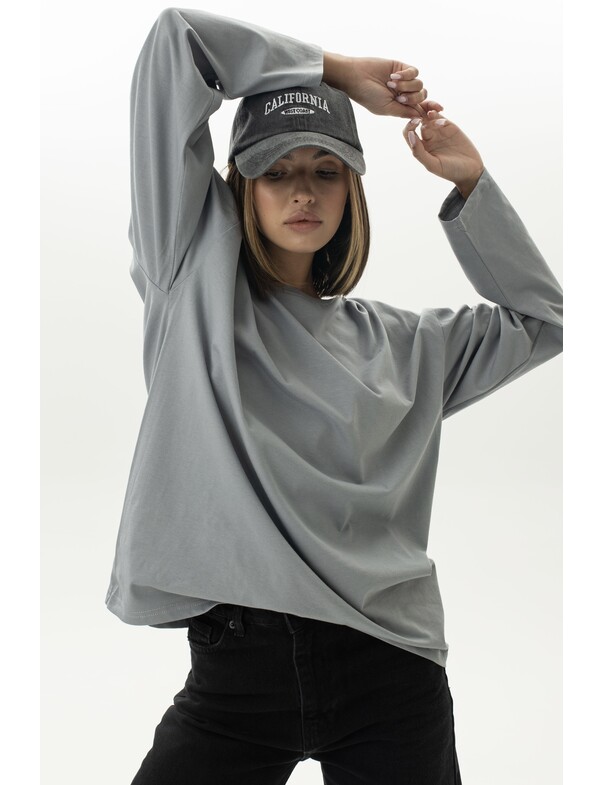 Унісекс лонгслів оверсайз котон