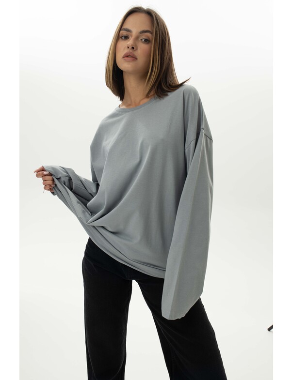 Унісекс лонгслів оверсайз котон