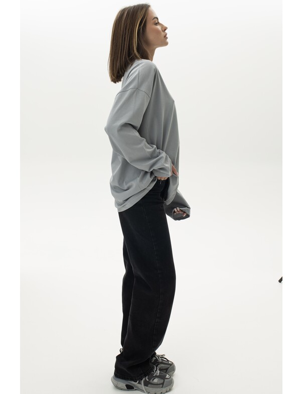 Унісекс лонгслів оверсайз котон