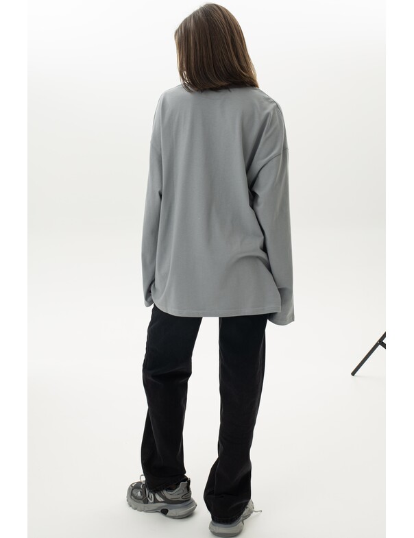 Унісекс лонгслів оверсайз котон