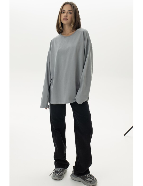 Унісекс лонгслів оверсайз котон