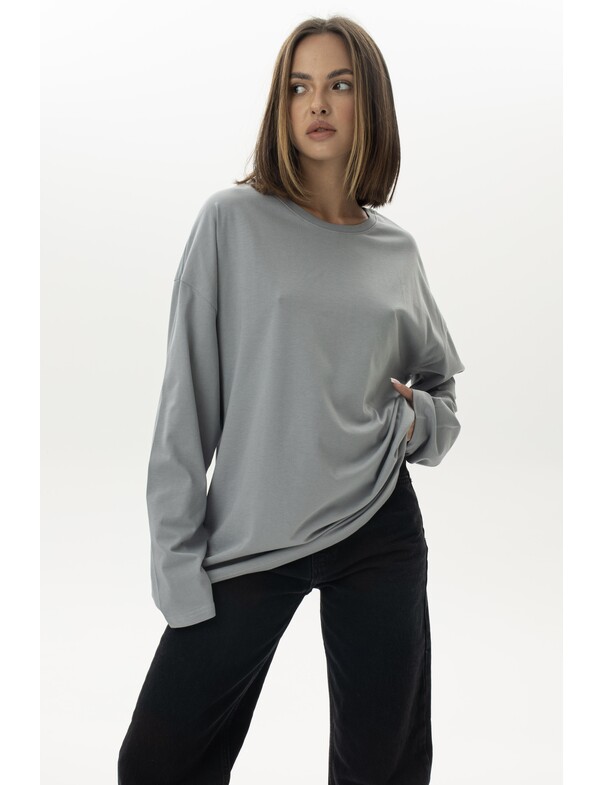 Унісекс лонгслів оверсайз котон