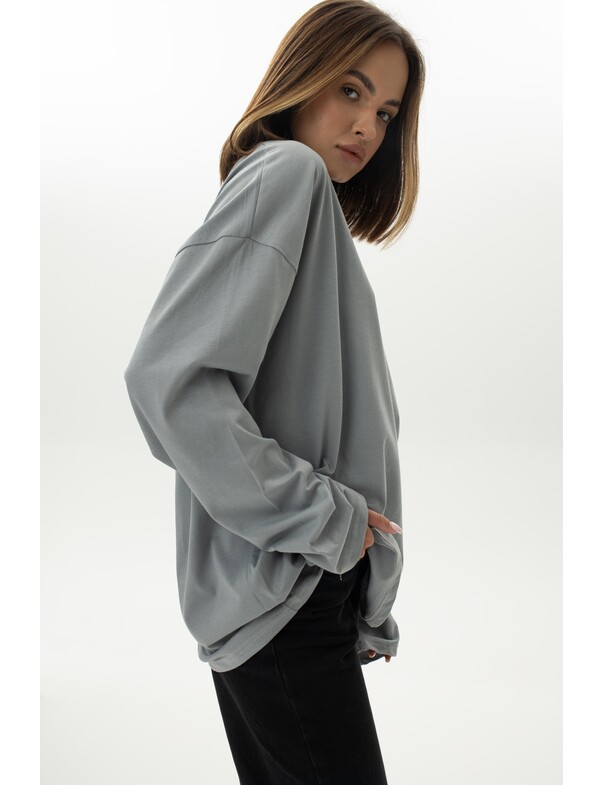 Унісекс лонгслів оверсайз котон