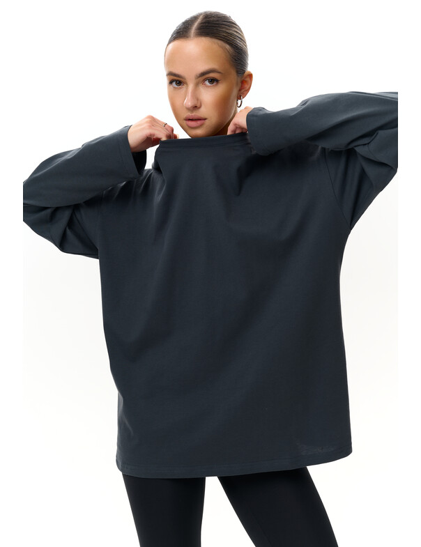 Унісекс лонгслів оверсайз котон