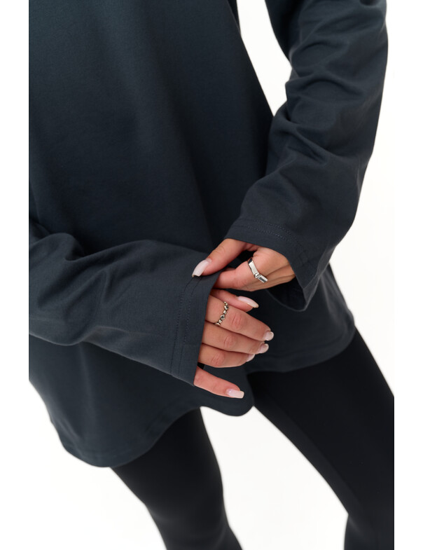 Унісекс лонгслів оверсайз котон