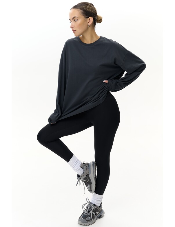 Унісекс лонгслів оверсайз котон