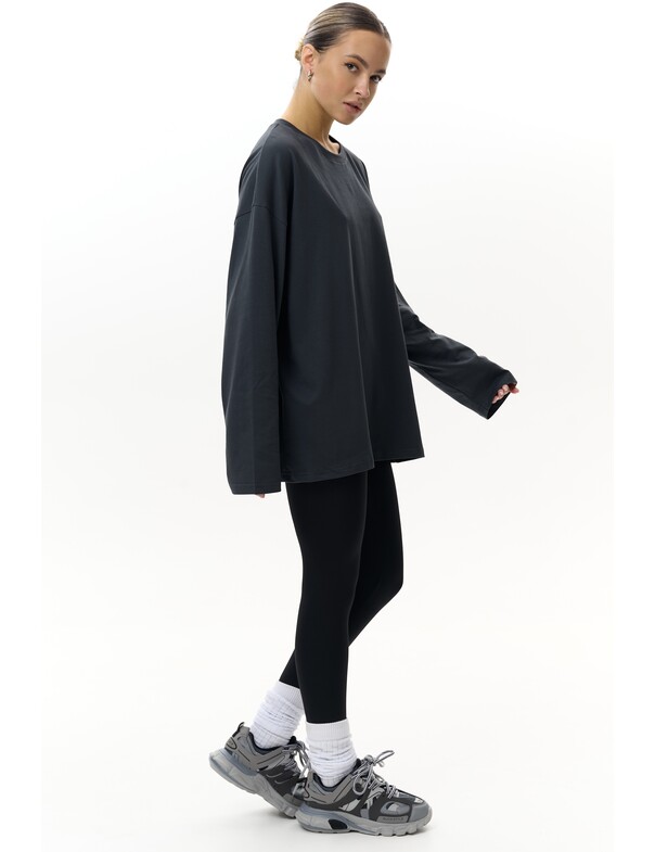 Унісекс лонгслів оверсайз котон