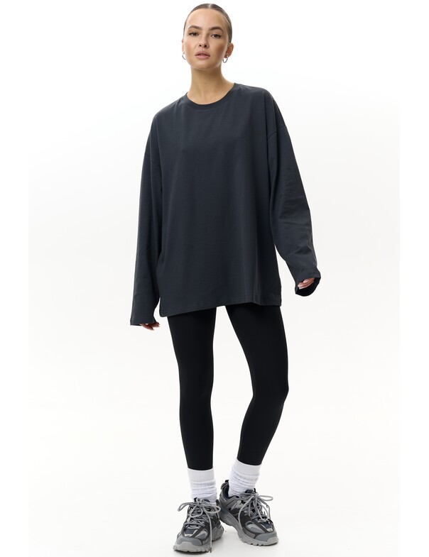 Унісекс лонгслів оверсайз котон