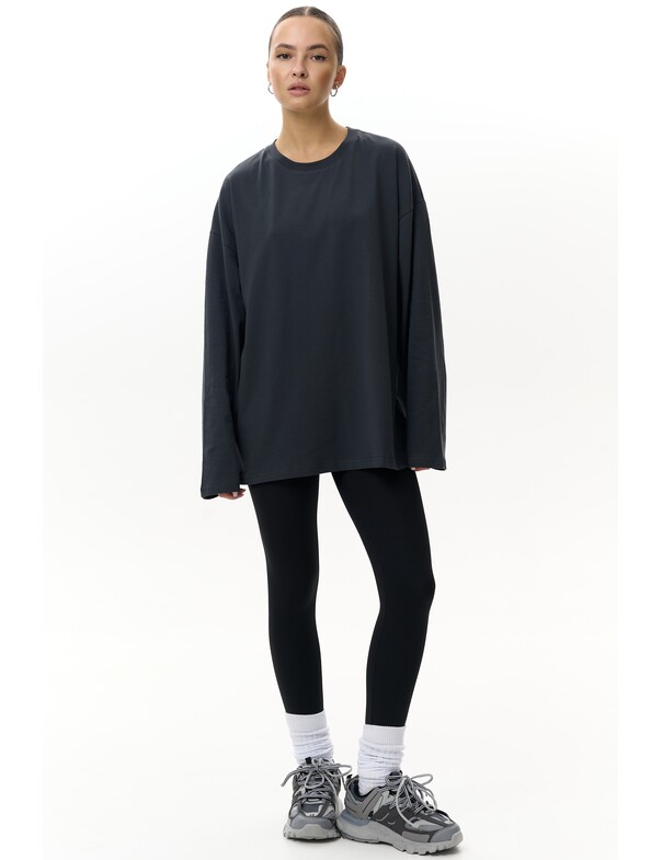 Унісекс лонгслів оверсайз котон