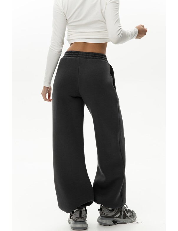 Унісекс штани преміум на стяжках на флісі