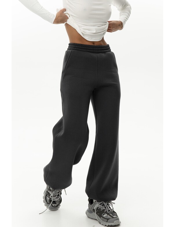 Унісекс штани преміум на стяжках на флісі