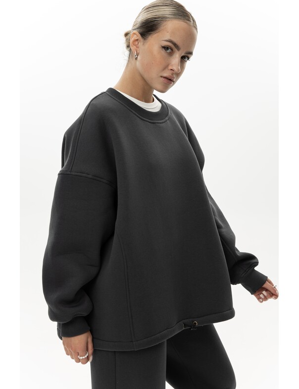 Унісекс світшот преміум зі стяжкою на флісі