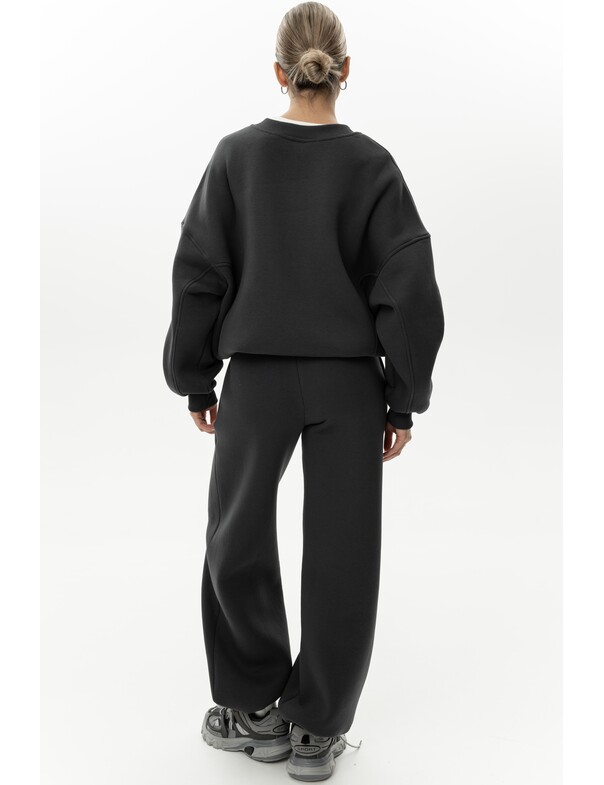 Унисекс свитшот премиум со стяжкой на флисе