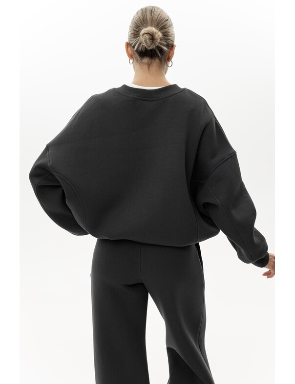 Унісекс світшот преміум зі стяжкою на флісі