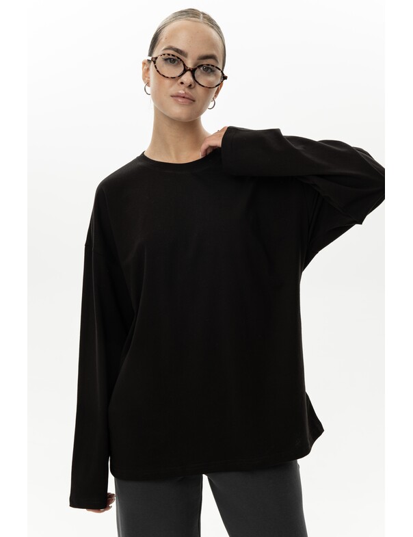 Унисекс лонгслив оверсайз коттон