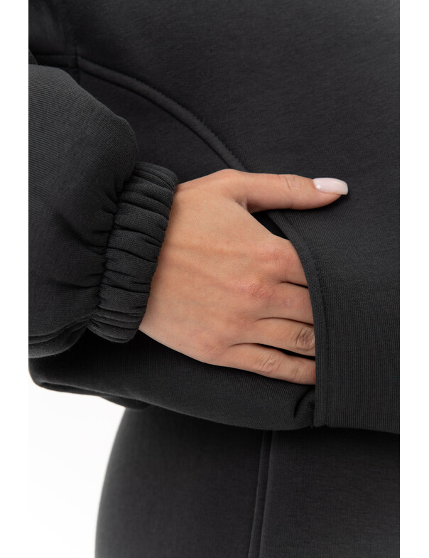 Унісекс оверсайз худі з рельєфами на стяжках