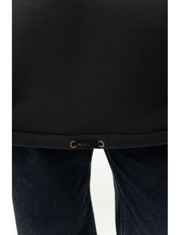 Унисекс оверсайз худи с рельефами на стяжках на флисе