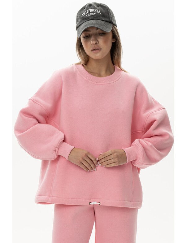 Унісекс світшот преміум зі стяжкою на флісі