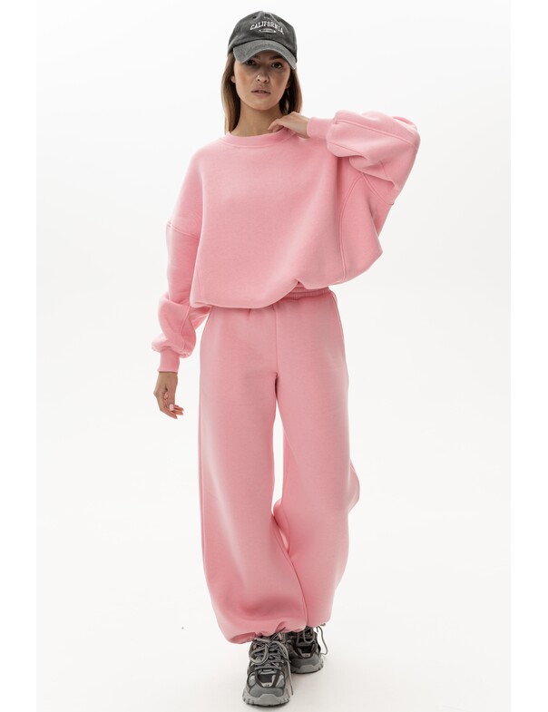 Унисекс свитшот премиум со стяжкой на флисе