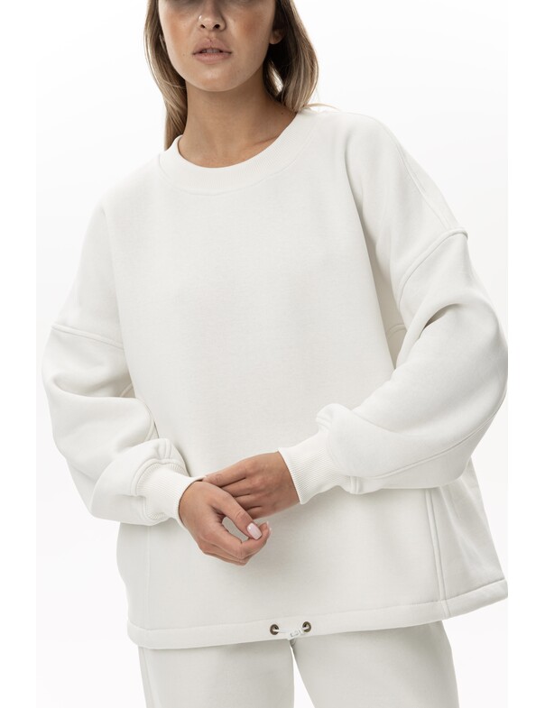 Унісекс світшот преміум зі стяжкою на флісі