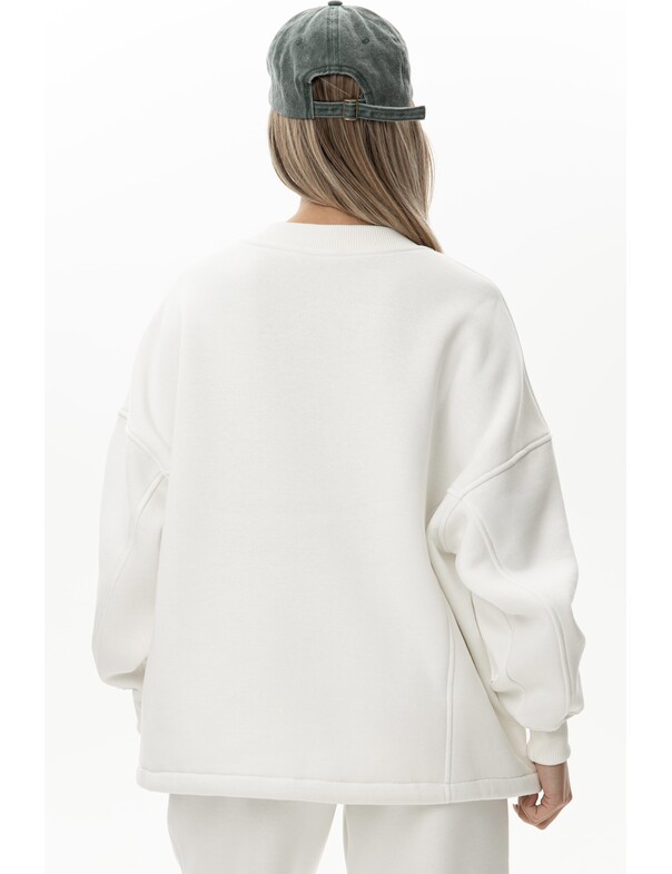 Унисекс свитшот премиум со стяжкой на флисе