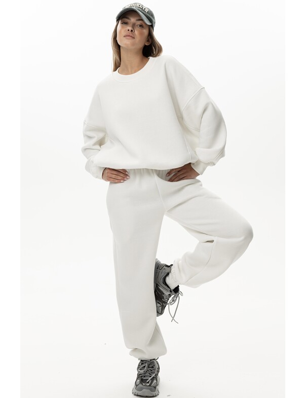 Унисекс свитшот премиум со стяжкой на флисе