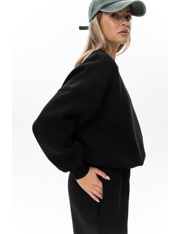 Унисекс свитшот премиум со стяжкой на флисе