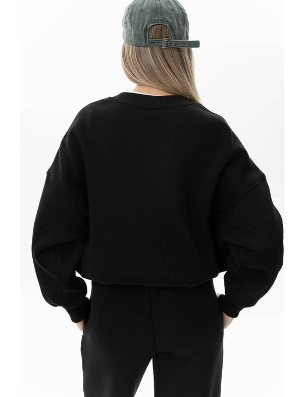 Унісекс світшот преміум зі стяжкою на флісі