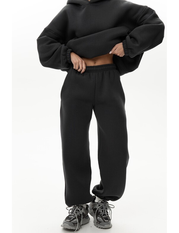 Унисекс джогеры оверсайз с начесом