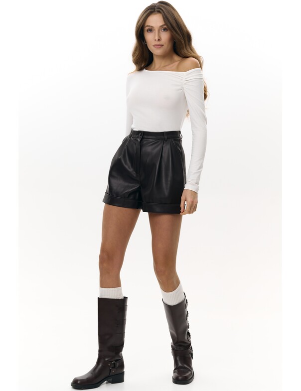 Лонгслів зі збіркою на плече Лонгслів зі збіркою на плече