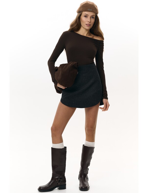 Лонгслів зі збіркою на плече Лонгслів зі збіркою на плече