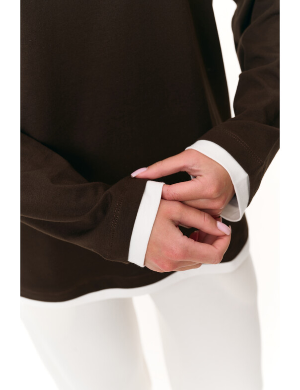 Лонгслив оверсайз двошаровий Лонгслив оверсайз двошаровий