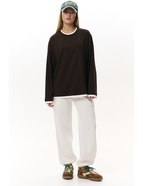 Лонгслив оверсайз двошаровий Лонгслив оверсайз двошаровий