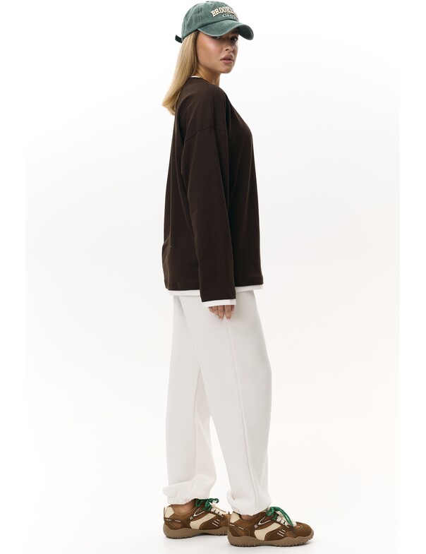 Лонгслів оверсайз двохшаровий Лонгслів оверсайз двохшаровий