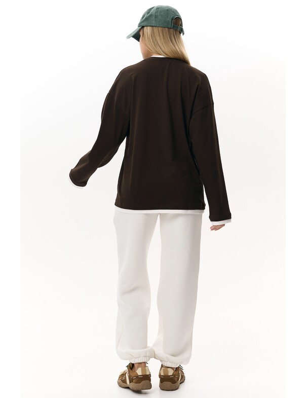 Лонгслив оверсайз двошаровий Лонгслив оверсайз двошаровий