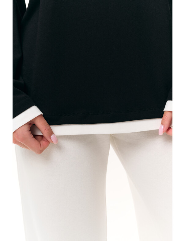 Лонгслив оверсайз двошаровий Лонгслив оверсайз двошаровий