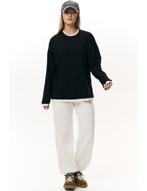 Лонгслів оверсайз двохшаровий Лонгслів оверсайз двохшаровий