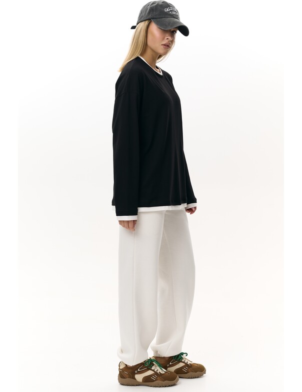 Лонгслив оверсайз двошаровий Лонгслив оверсайз двошаровий